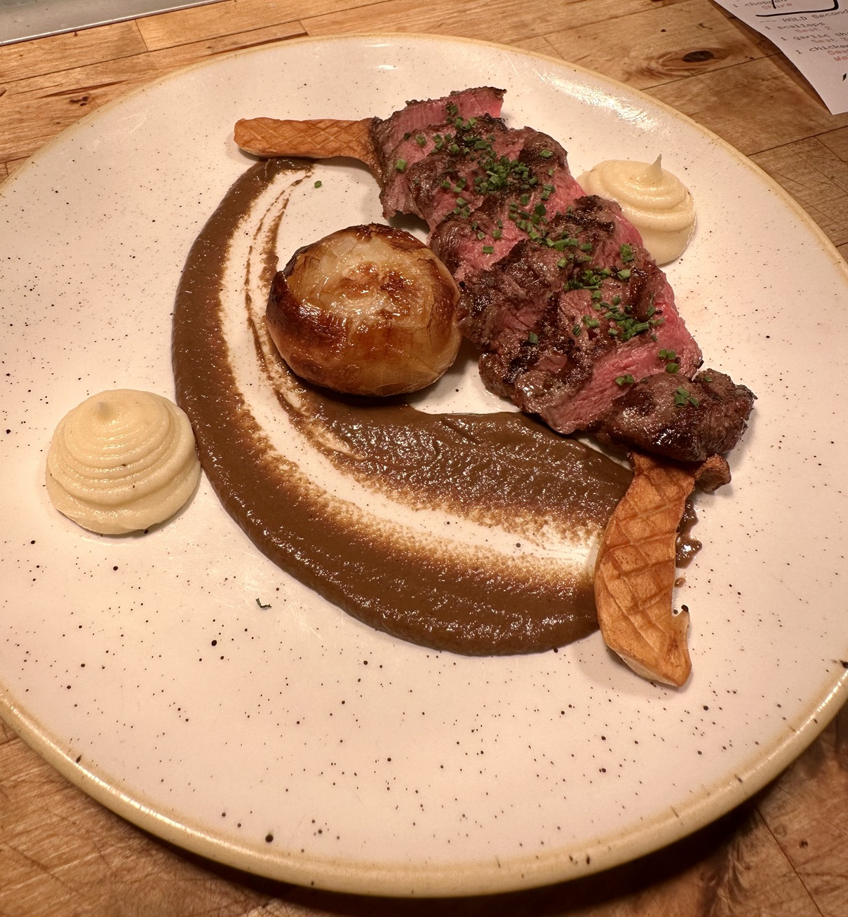 Petit Filet with cremini mushroom purée
